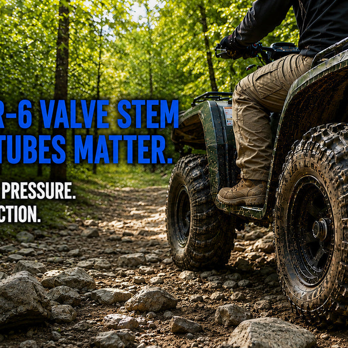 Lowering ATV Tire Pressure for Better Traction: Why TR-6 Valve Stem Inner Tubes Are the Smart Choice