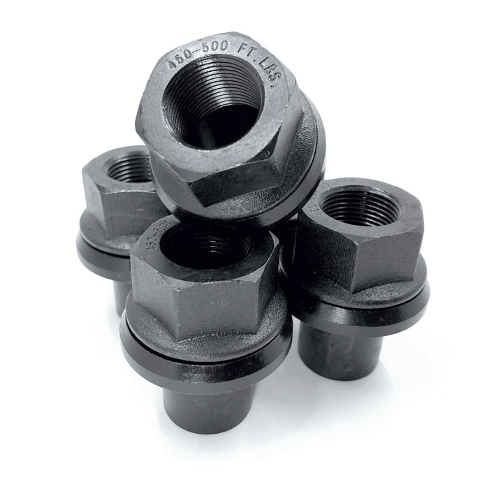 Two Piece 19mm Sleeve Flanged M22x1.5 Wheel Nuts 33mm Hex by TYK Industries