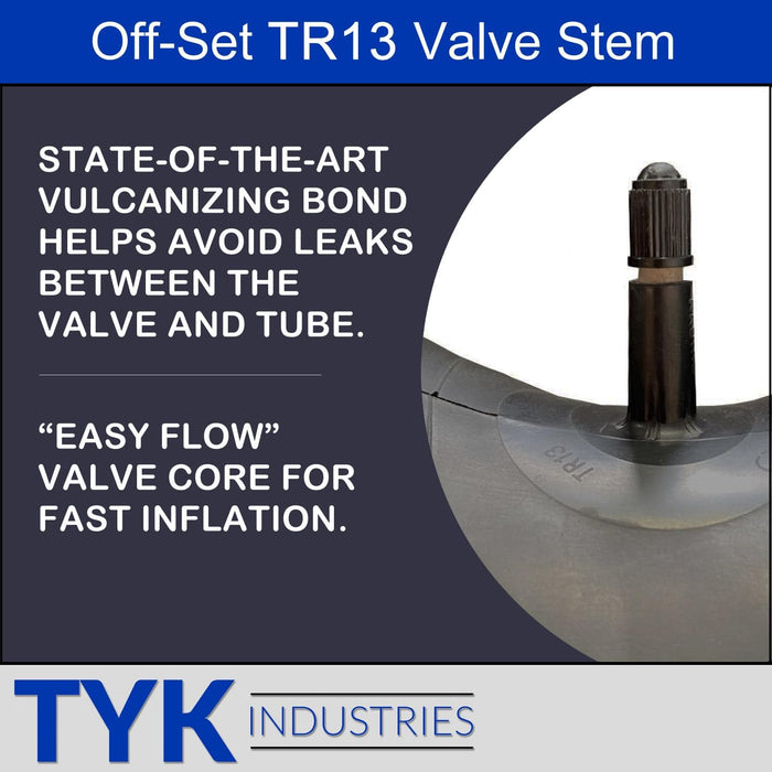 TYK Industries FR13/14 Radial Passenger Car Tire Inner Tube with a TR13 Valve Stem