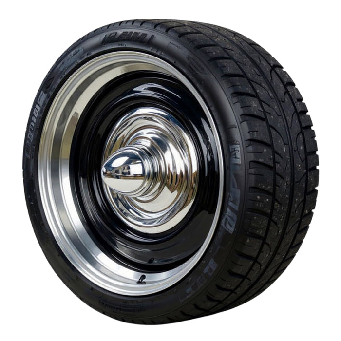 Vintage 8 inch Bullet Style Chrome Center Caps for Smoothie Wheels