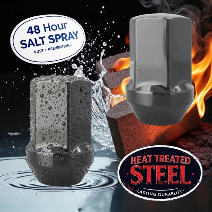 14x1.5 OEM Solid Style Large Seat Lug Nuts - 7/8, 22mm Hex - 1.65 Inch Tall - Fits OE Many Camaro, Dodge, CTS-V, Charger, RAM 1500