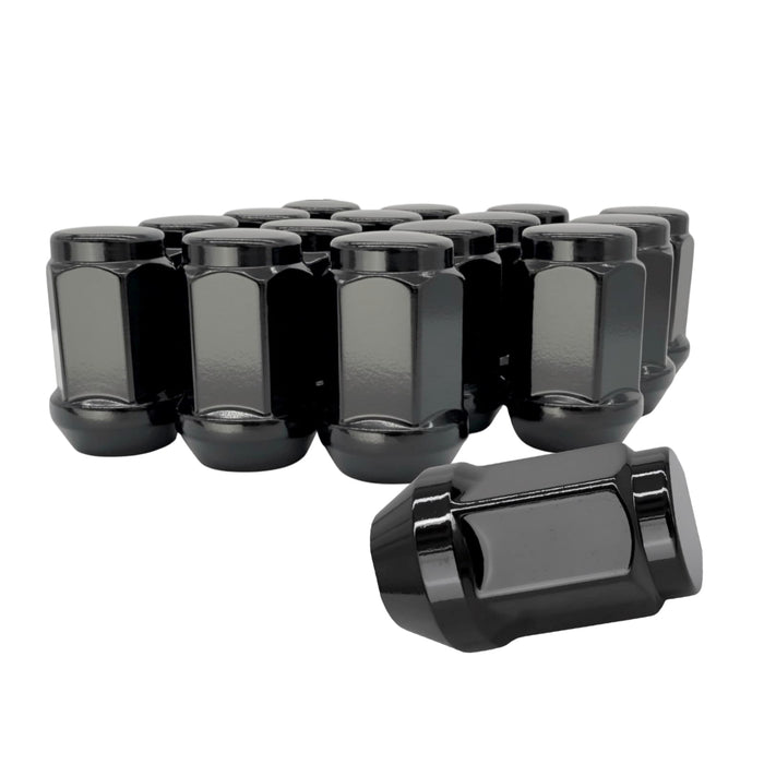 14x1.5 Closed End Bulge Acorn Wheel Lug Nuts - 3/4, 19mm Hex - 1.38 Inch Tall - Fits Many Chevrolet, Dodge, Mustang, Wagoneer, Charger