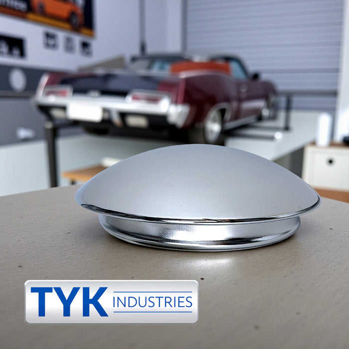 Vintage 8 inch Baby Moon Chrome Center Caps - Available in Various Sizes and Quantities