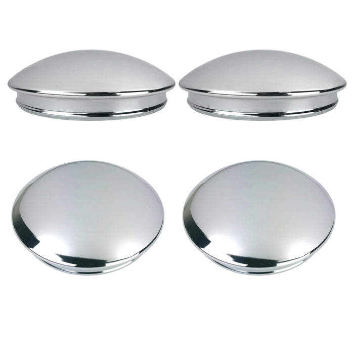Vintage 8 inch Baby Moon Chrome Center Caps - Available in Various Sizes and Quantities