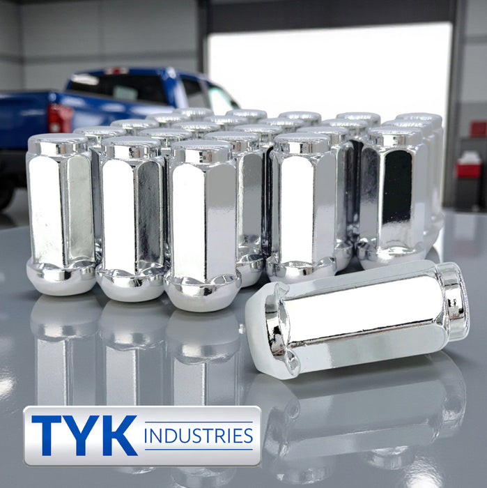 9/16 XL Long Bulge Acorn Truck Wheel Lug Nuts - 1.9 Inch Tall - 3/4 Hex - Fits Many Dodge, Ram, Dakota, Durango, 1500
