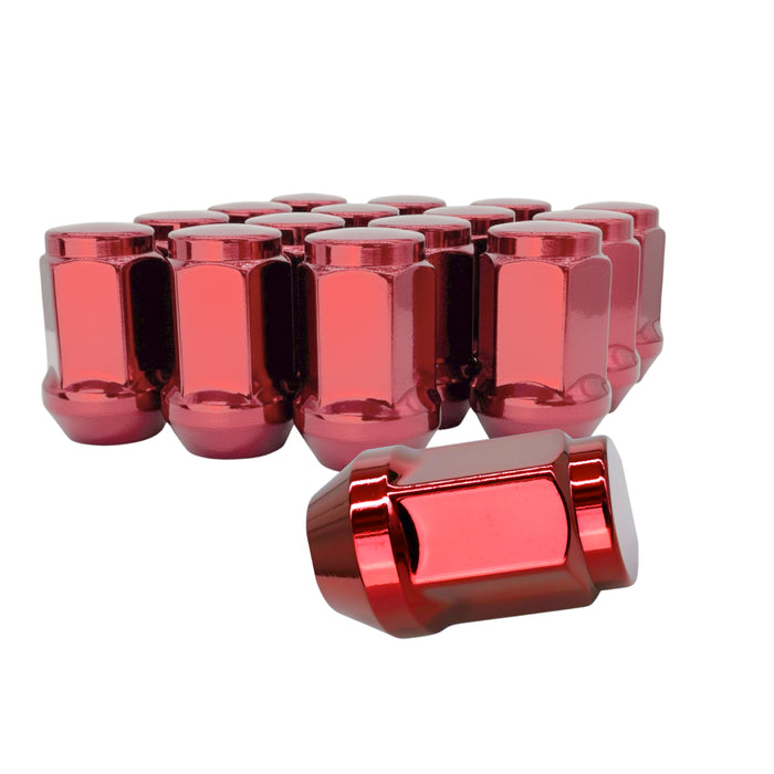 1/2 Closed End One Piece Bulge Acorn Wheel Lug Nuts - 3/4, 19mm Hex - 1.38 Inch Tall - Fits Many Boat Trailers, Buick, Cadillac, Chevrolet, Dodge, Ford, Jeep