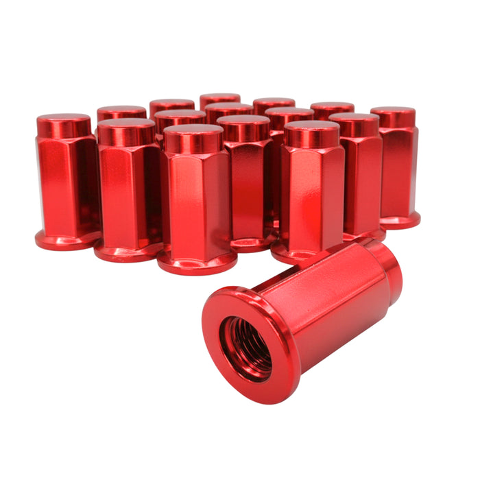 10x1.25 Flat Base Lug Nut Set - 14mm Hex - 1.25 Inch Tall - Fits Many ATV UTV Kodiak, Banshee, Rapto,r Honda, Yamaha, Suzuki ATV UTV Wheels