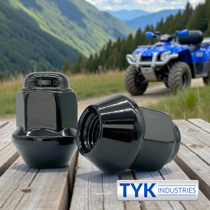3/8 Tapered Base Lug Nut Set - 17mm Hex - 1.10 Inch Tall - Fits Many KTM, Polaris, ITP, ATV UTV Wheels