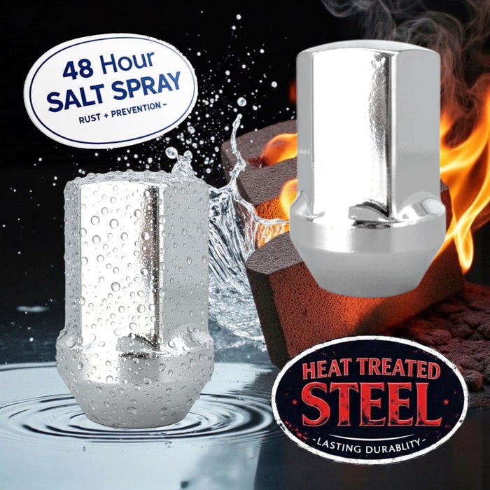 14x1.5 OEM Solid Style Large Seat Lug Nuts - 7/8, 22mm Hex - 1.65 Inch Tall - Fits OE Many Camaro, Dodge, CTS-V, Charger, RAM 1500