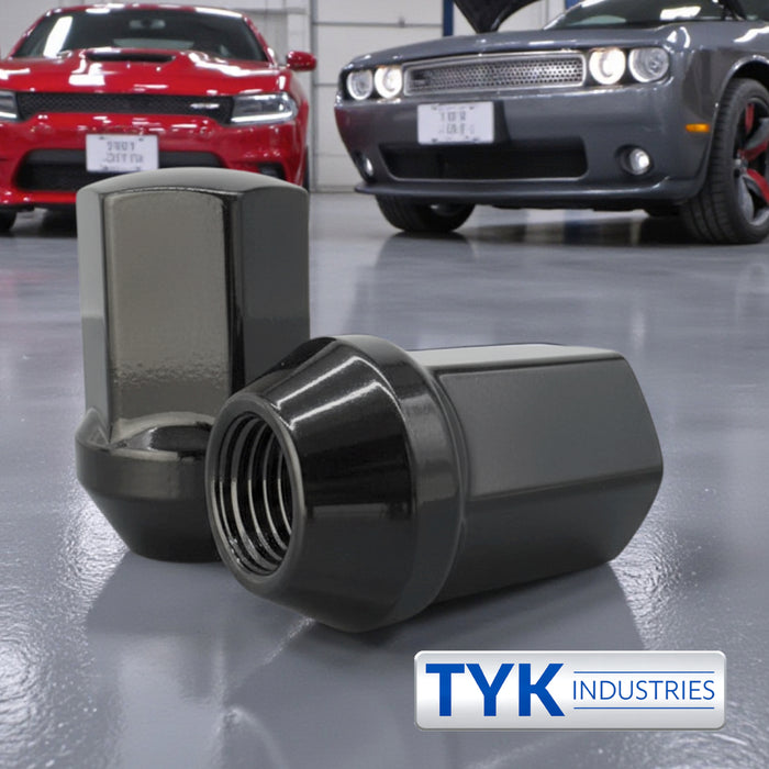 9/16 OEM Solid Style Large Seat Lug Nuts - 7/8, 22mm Hex - 1.65 Inch Tall - Fits Many OE Dodge, Ram 1500, Durango, Dakota, Raider