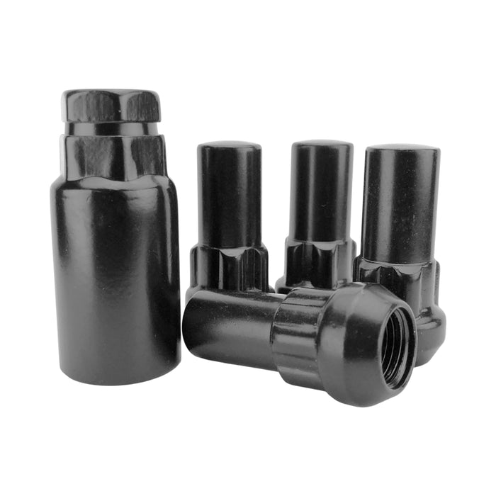 Bulge Acorn Locking Wheel Lug Nut Set with Key - 1.9 Inch Long - Fits Many Ford, Ram, Chevrolet, GMC