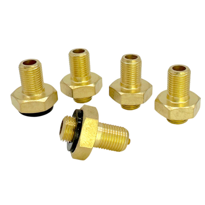 5 Pack - TYK Industries Large Bore AD1 Tire Valve Adapters