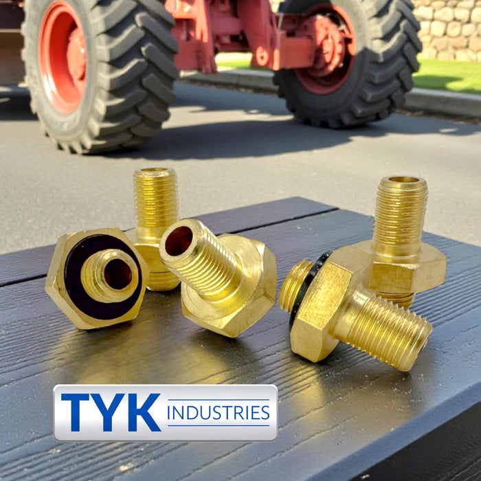 5 Pack - TYK Industries Large Bore AD1 Tire Valve Adapters