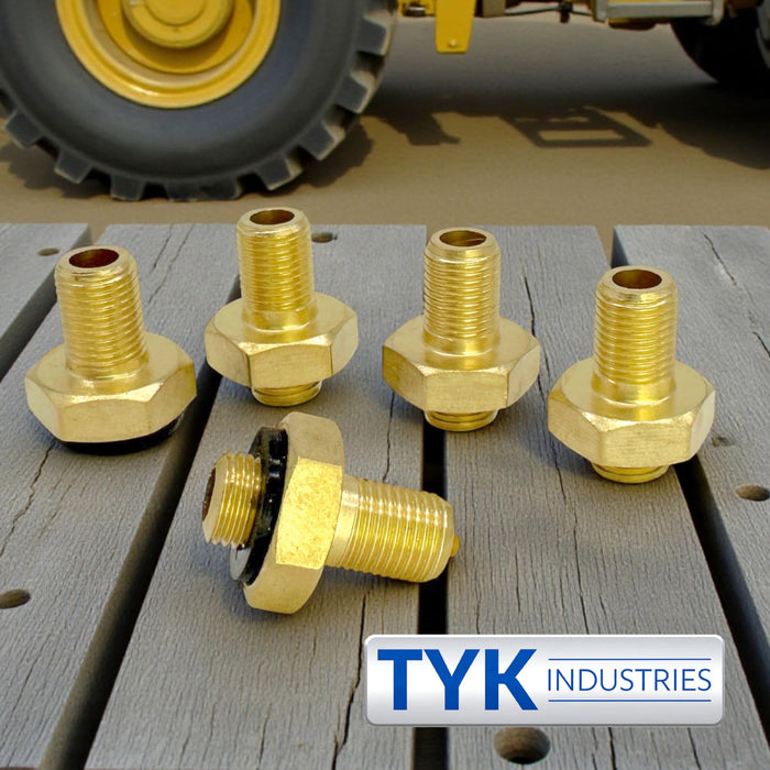 5 Pack - TYK Industries Large Bore AD1 Tire Valve Adapters