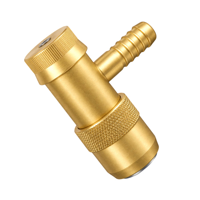 HALTEC 10013 Large Bore Right Angle Screw On Air Chuck for 3/8 Inner Diameter Hoses