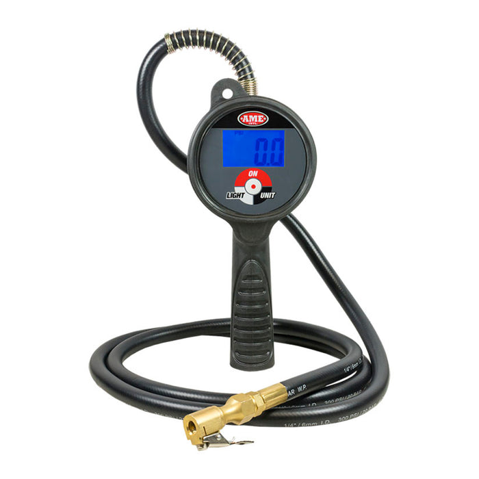 AME INTL 24867 Accu-Flate XL Digital Tire Inflator – High Accuracy, Heavy-Duty Commercial Air Gauge