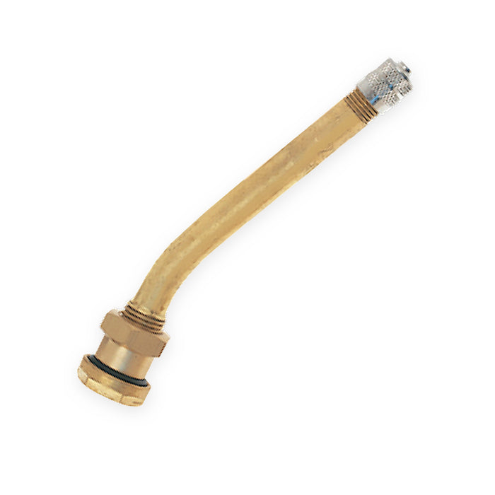 Haltec 90 MS-27 90mm Clamp In Brass Valve Stem with 27 Degree Bend - 20 Pack