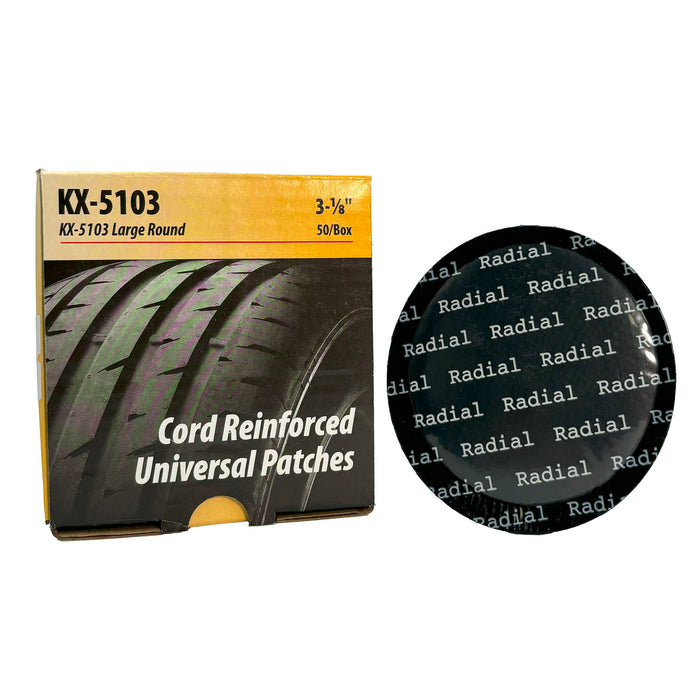 KEX Fabric Reinforced Universal Patches for Radial and Bias Ply Tires