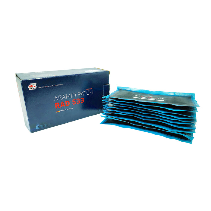 REMA TIP TOP - Self-Vulcanizing Aramid Reinforced Radial Flat Tire Puncture Repair Patches - Available in various sizes