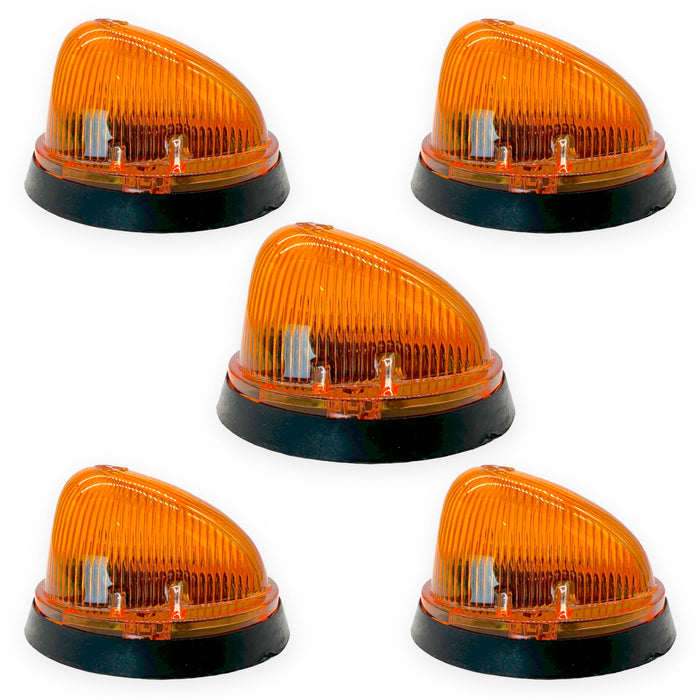 5 Amber Roof Running Marker Lamp Replacements Compatible with 1973 - 1987 Chevrolet GMC Trucks