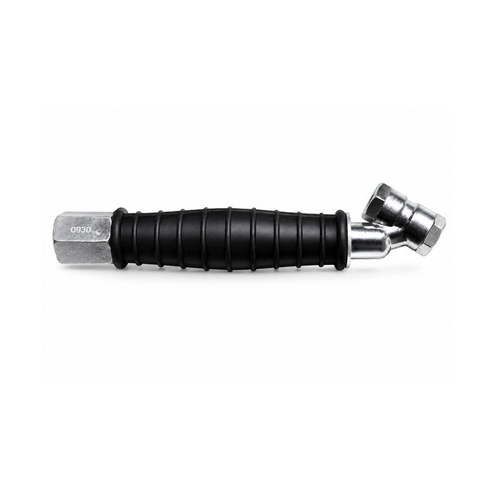 Haltec 30 Degree Dual Foot Open Flow Air Chuck with Rubber Grip