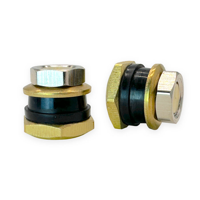 Round Wheel Plug In Haltec 5/8 inch (0.625 inch) Wheel Rim Hole Plug - Bolt in Brass and S ...
