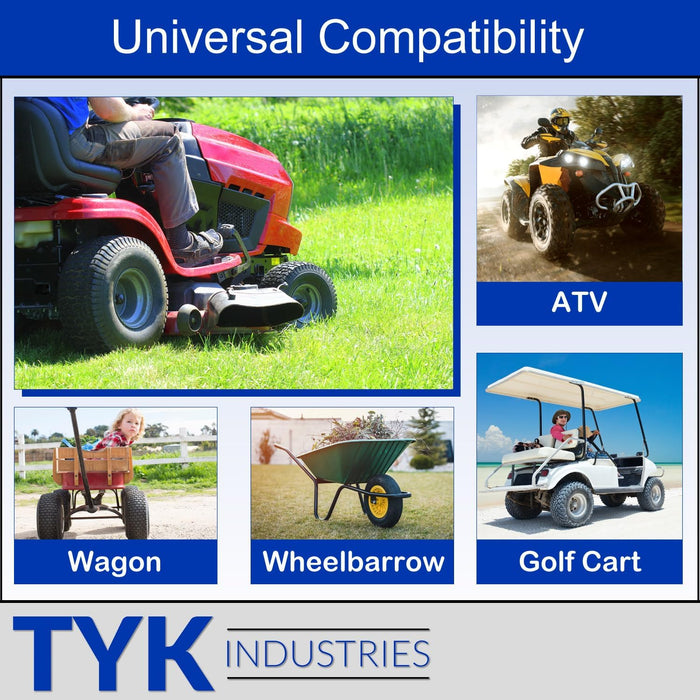 4.00-15, 5.00-15, 5.90-15 Tri Rib Farm Implement Tractor Tire Inner Tube with a TR15 Valve Stem by TYK Industries