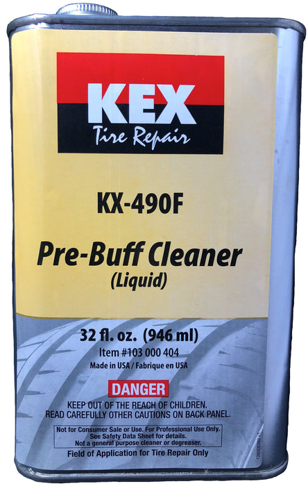 Kex Liquid Pre Buff Tire Repair Cleaner 32 oz Buffing Solution can
