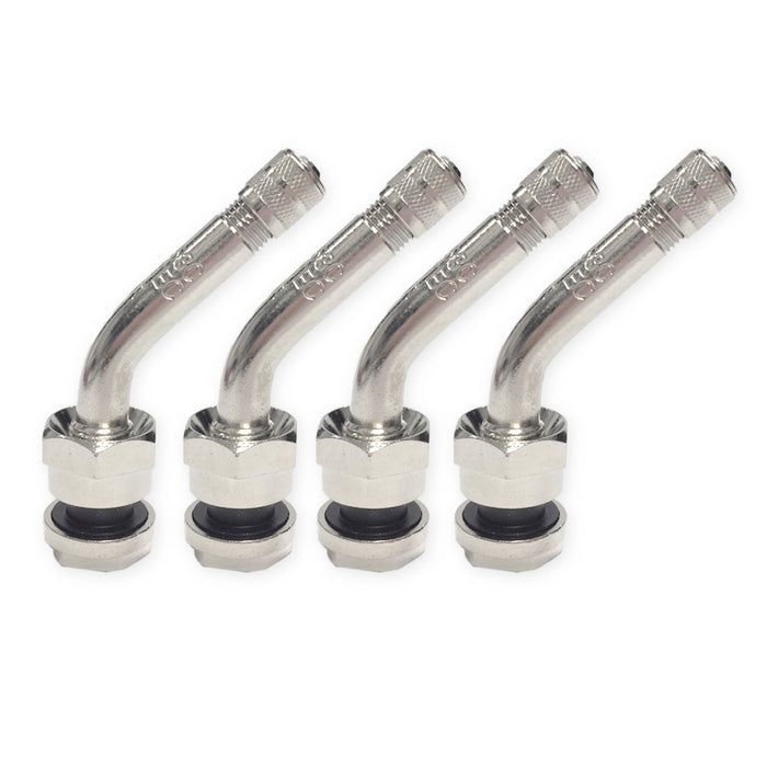 4-Pack of Haltec TPMS-553C 45 Degree Bend Valve Stems with Lower Threa ...