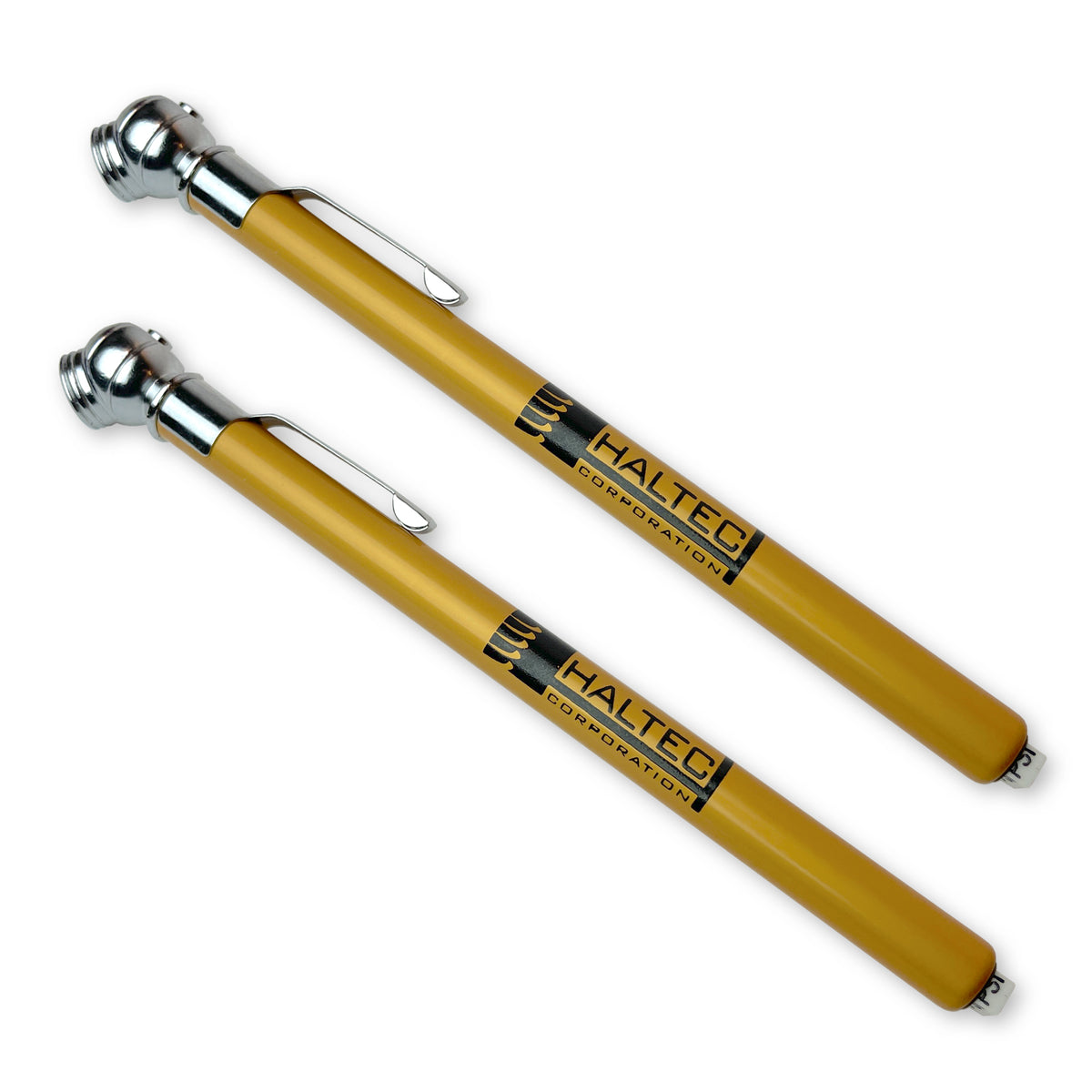 2 Pack of Haltec GA-105MA pencil tire pressure gauges with pocket clip ...