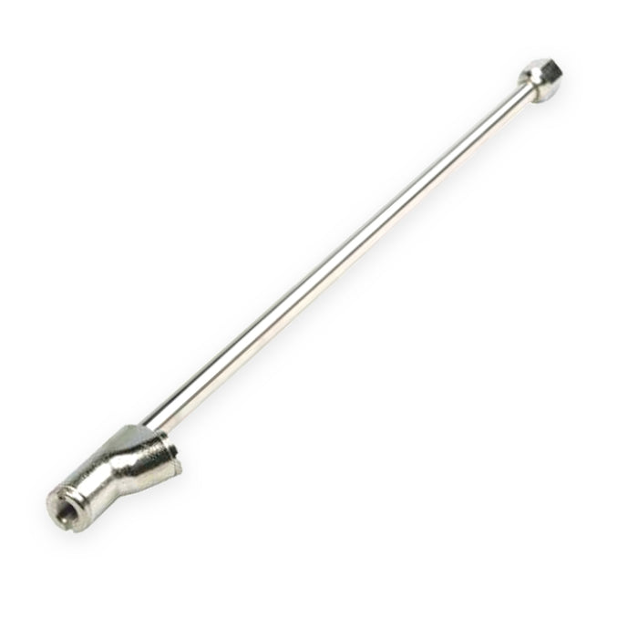 Haltec CH-333-LO-OP Chrome 14 Inch Dual Foot Lock On Air Chuck 1/4 NPT Reverse Angle - Open Flow