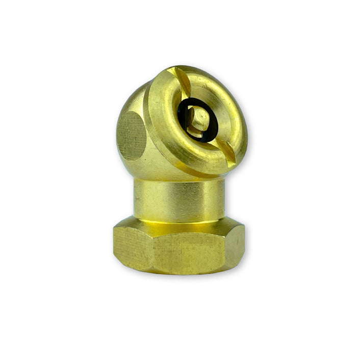 Solid Brass Ball Foot Closed Flow Air Chuck Tire Inflator Filler 1/4-inch FNPT by TYK Industries