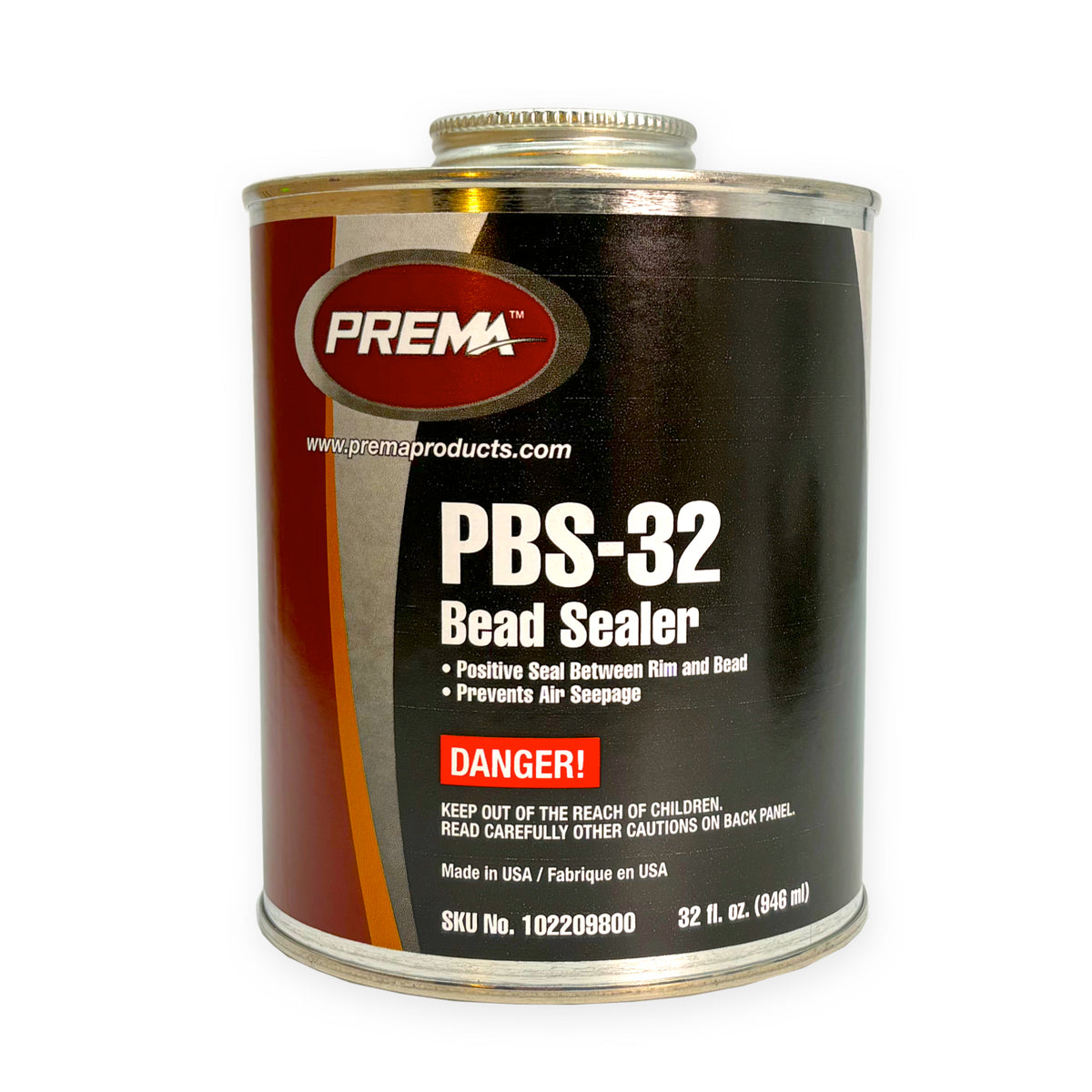 PREMA Tire Bead Sealer, Wheel Rim Sealer - 32 oz Brush Top Can - Avail ...