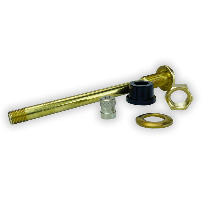 TR573A 4 3/8 inch Straight Truck and Bus Tire Brass Valve Stem for