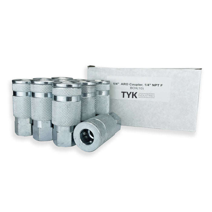 Female Couplers for Shop Air Line Hose Tools by TYK Industries - available in various quantities, models and sizes