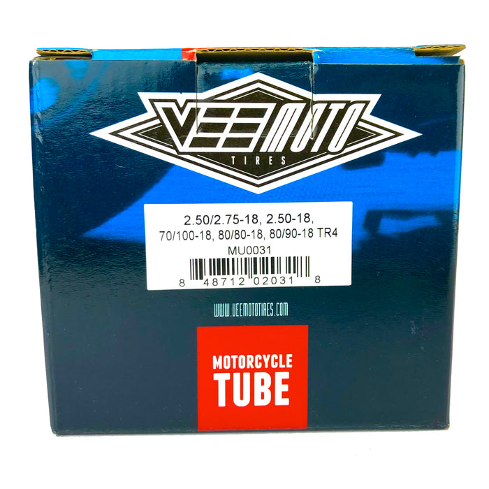 2.50/2.75-18 Vee Moto Motorcycle Inner Tube With TR4 Valve Stem 250/275-18 tube