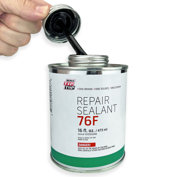 Rema Tip Top 76F Tire Innerliner Repair Sealant (Flammable) 16 oz Can with Brush Cap