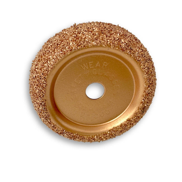 Fine Grit 2 1/2-inch x 5/8 inch Buffing Wheel for Tire Patch Repair with 3/8 inch Arbor Hole by TYK Industries