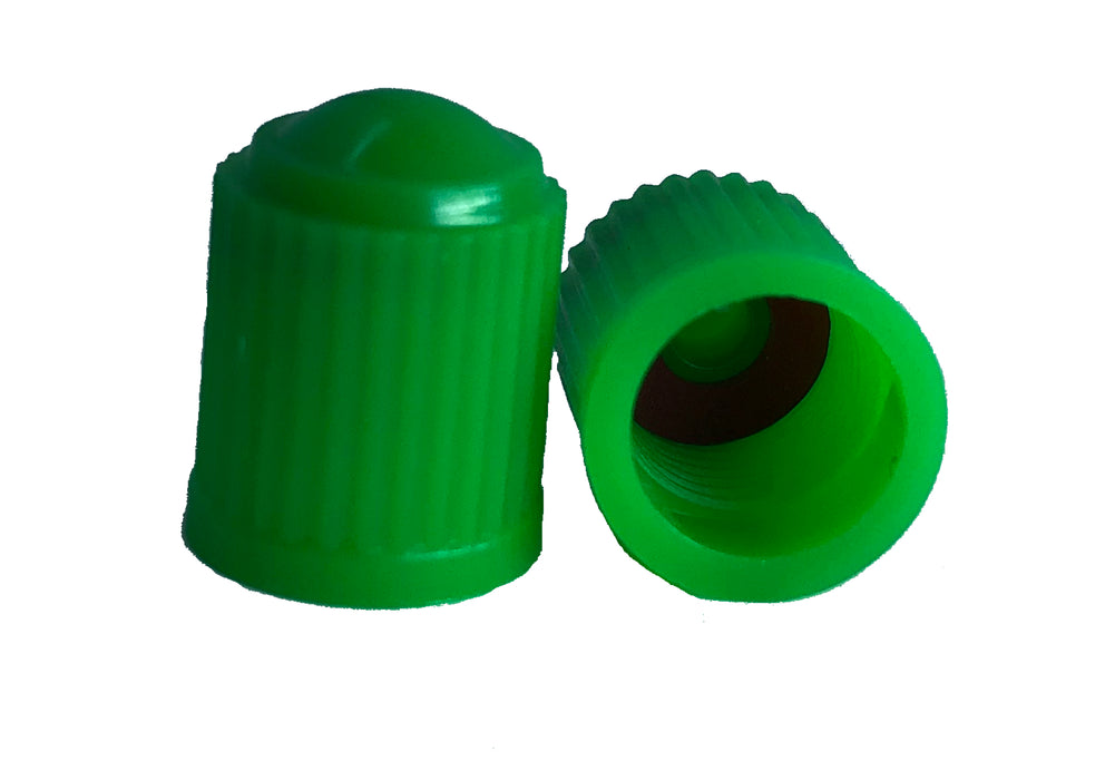 Green Valve Cap with Inner Seal for Nitrogen Filled Tires