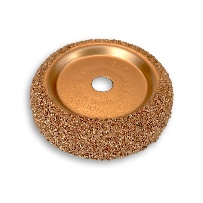 Fine Grit 2 1/2-inch x 5/8 inch Buffing Wheel for Tire Patch Repair with 3/8 inch Arbor Hole by TYK Industries
