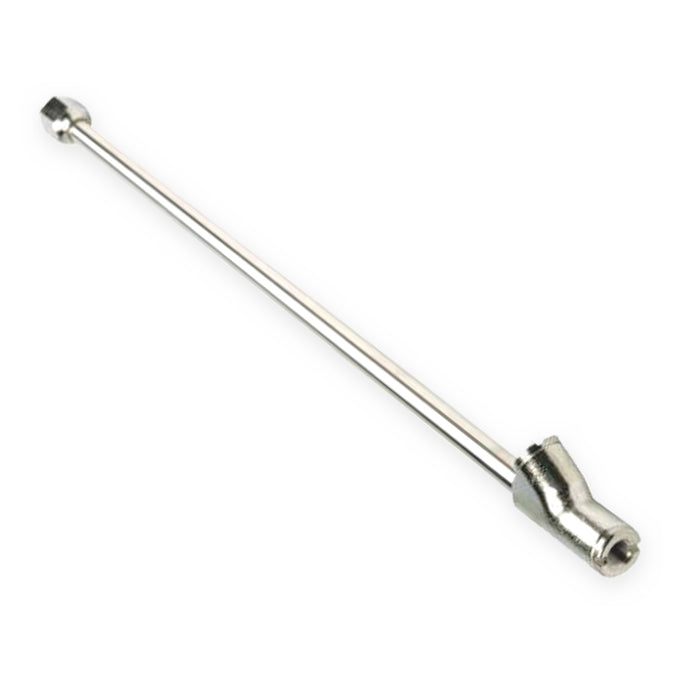 Haltec CH-333-LO-OP Chrome 14 Inch Dual Foot Lock On Air Chuck 1/4 NPT Reverse Angle - Open Flow