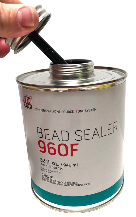 Rema Tip Top 960F Tire Bead Sealer, Rim Sealer 32 fl oz can - Brush Top Can