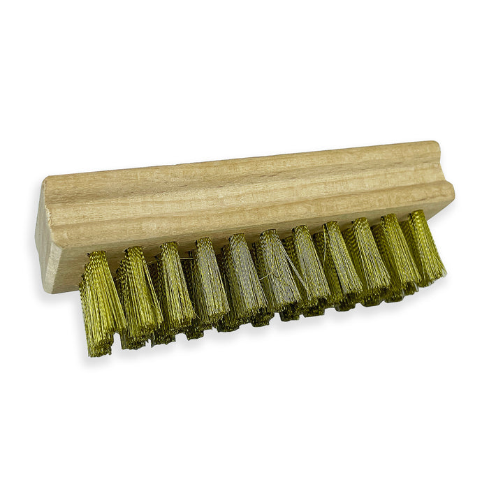 Wood Handle Brass Bristle Brush Tire Patch Repair Cleaning Tool by TYK Industries