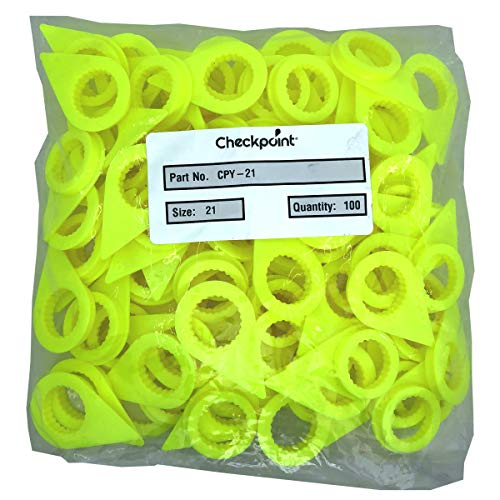 Checkpoint Red Wheel Nut Safety Covers – 50 Pack, Loose Indicator Pointers 17-41mm