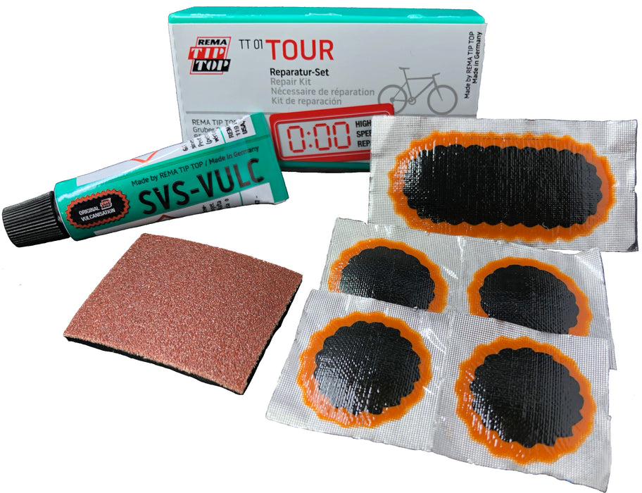 Rema Touring Bicycle Tube Patch Repair Kit in Small or Large