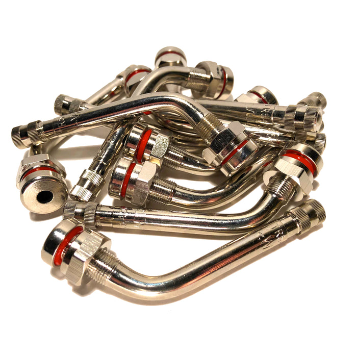 Tr545d TR545D 60 Degree Bend Valve Stems. Nickel Plated Brass, Clamp-in for 2 ...