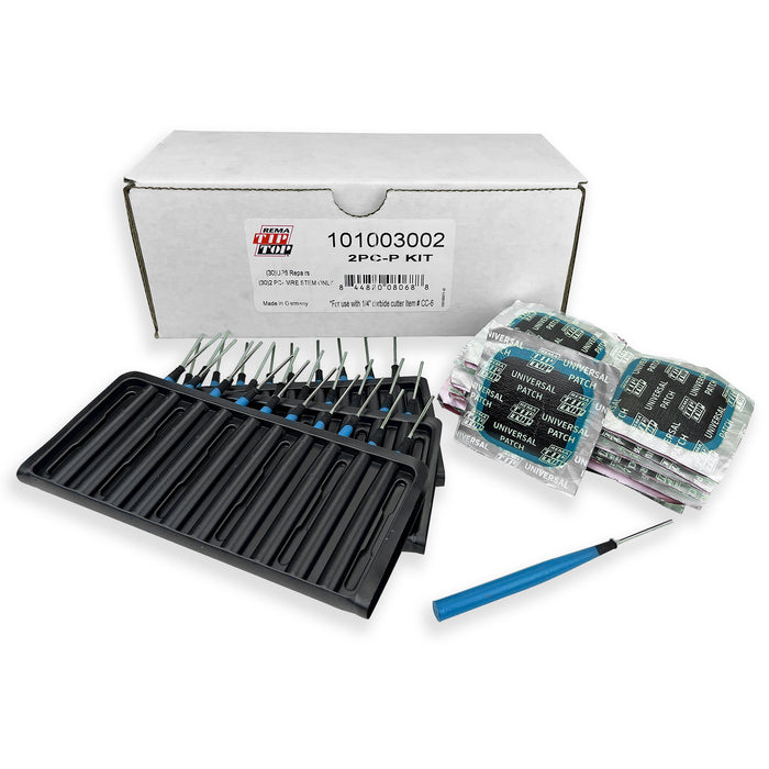 Tire Repair Kit 2-Pack - Professional Quality Tire Puncture Repair Tools For Cars & Motorcycles